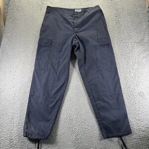 Vintage Camco Pant Mens L Blue Ripstop Cargo Straight UtilityWorkwear Made USA
